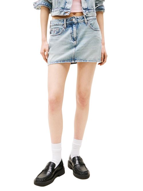 Minigonna in denim chiaro Tommy Jeans | DW0DW201331AB